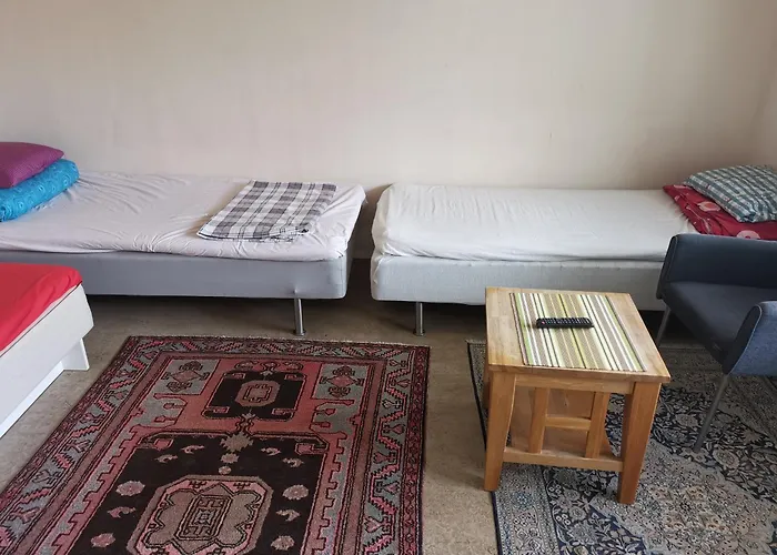 One Large Room With 3 Single Beds
